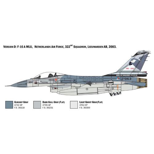 F-16A Fighting Falcon Kit '1:48 IT2786