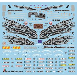 Scania R730 V8 Black Amber Kit IT3897