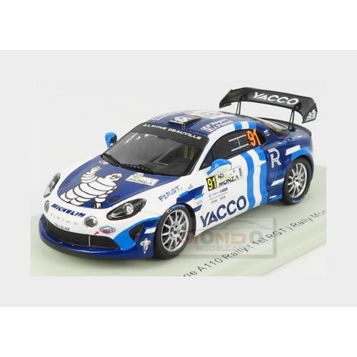 1:43 SPARK Renault A110 Alpine #91 Winner Rgt Class Rally Monza 2020 P.Ragues J.Pesenti 2 Tone Blue White S6573