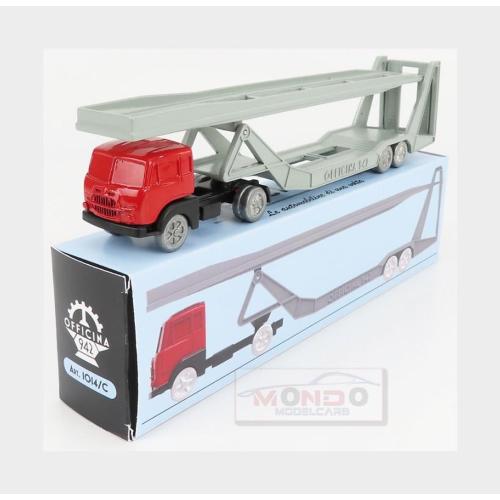 Fiat 682 T2 Truck Bisarca Car Transporter 1955 Red Silver