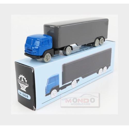 Fiat 682 T2 Truck Semirimorchio Furgonato 1955 Blue Silver