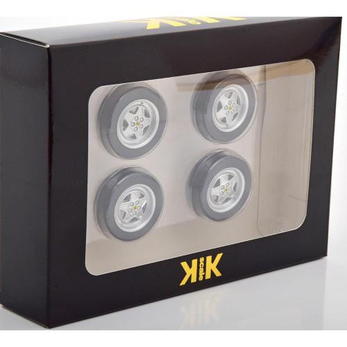 Accessories Ferrari 328Gts/Gtb 4X Wheels And Tyre Set 1985 Black KKDCACC007