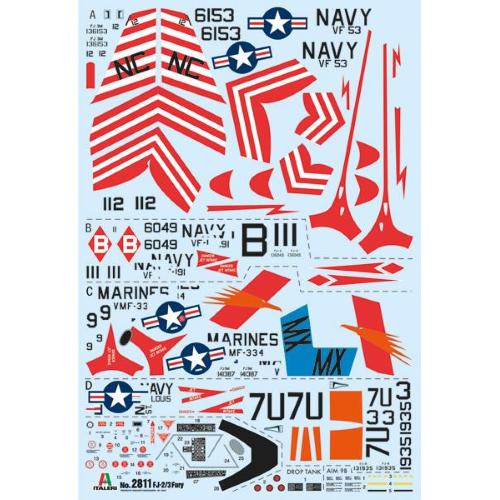 North American Fj-2/3 Fury Plan Aereo Kit IT2811
