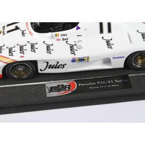 1:18 BBR Porsche Type 935 936/81 2.3L Turbo Flat-6 Team Porsche System #11 Winner 24H Le Mans 1981 J.Ickx D.Bell Con Vetrina With Showcase White Red BBRC1853AV