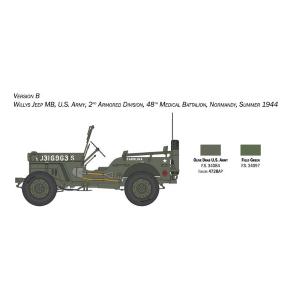1:24 ITALERI Willys Jeep MB 80th Year Anniversary Kit IT3635