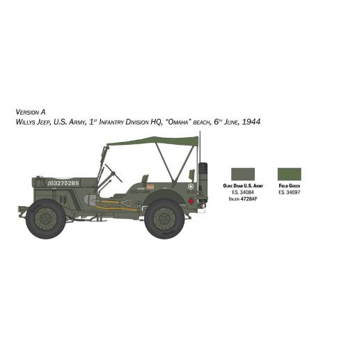 1:24 ITALERI Willys Jeep MB 80th Year Anniversary Kit IT3635