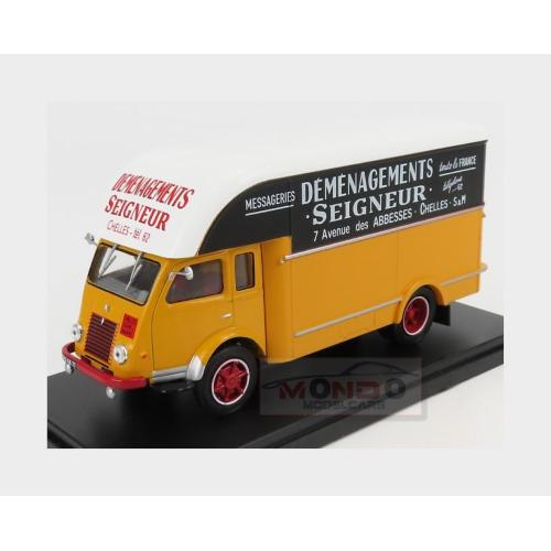 1:43 EDICOLA Renault 2.5T. Truck Van Fourgon Demenagement Seigneur 1955 Yellow Black G111N034
