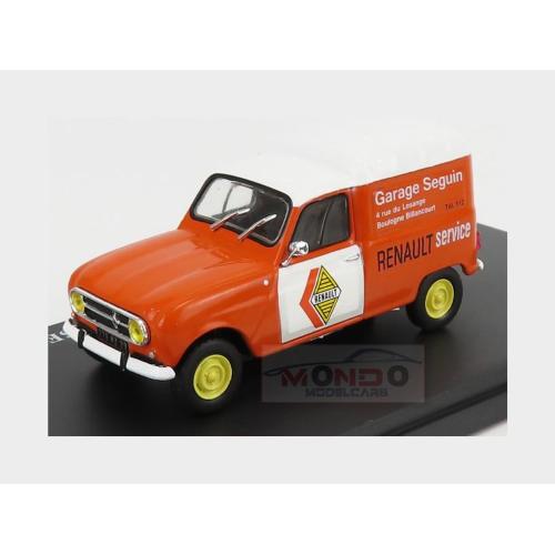 1:43 EDICOLA Renault R4 Van Fourgonette Garage Seguin Renault Service 1952 Orange White G111N040