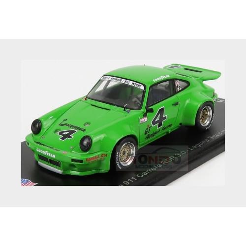 1:43 SPARK Porsche 911 Carrera Rsr 3.0 #4 Laguna Seca Imsa Gt 1974 H. Haywood B. Webbe US148