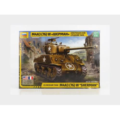 1:35 ZVEZDA Tank M4A3 Wepmah Military 1944 Kit ZS3676