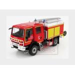 1:43 EDICOLA Iveco Fiat Magirus 150 E28 Ws Tanker Truck France 2016 Red Yellow WORLDFIRECENT022