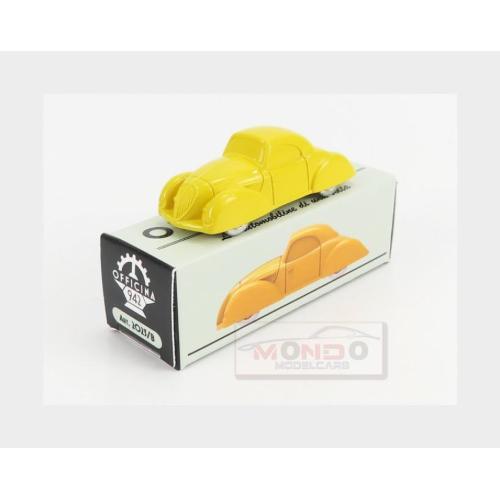 1:76 OFFICINA-942 Fiat 1100 Coupe Aerodinamico Carrozzeria Castagna 1937 Yellow ART2023B