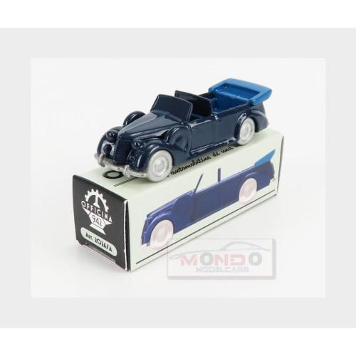 1:76 OFFICINA-942 Fiat 2800 Torpedo Da Parata Cabriolet Carrozzeria Stab. Farina 1939 Blue ART2026A