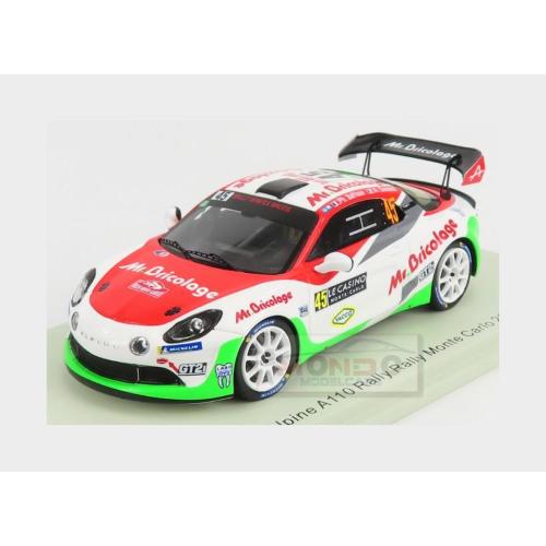 1:43 SPARK Renault A110 Alpine #45 Rgt Class Rally Montecarlo 2021 P.Baffoun A.Dunand White Red Green S6579