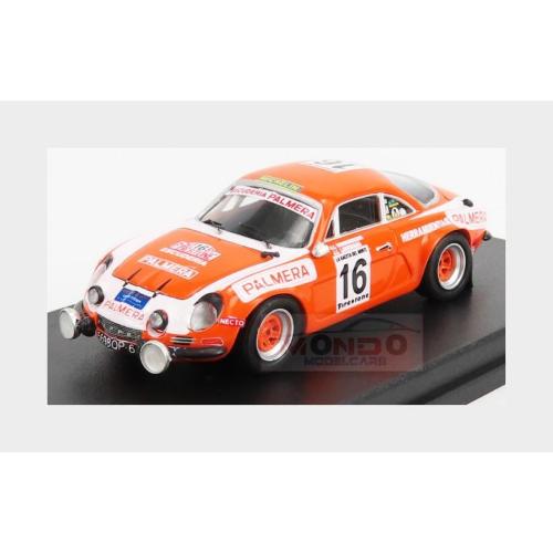 1:43 TROFEU Renault Alpine A110 #16 Rally Firestone 1976 I.Sunsundegui J.Larrinaga Orange White TRRES03