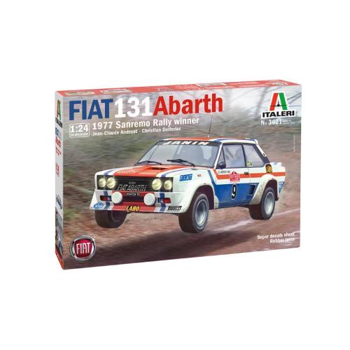 1:24 ITALERI Fiat 131 Abarth 1977 San Remo Rally Winner Kit IT3621