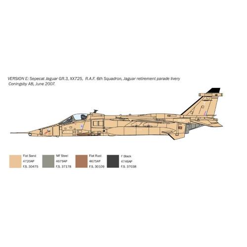 1:72 ITALERI Sepecat Jaguar Gr.1-3 Raf Kit IT1459