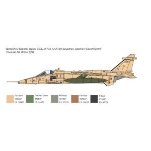 1:72 ITALERI Sepecat Jaguar Gr.1-3 Raf Kit IT1459