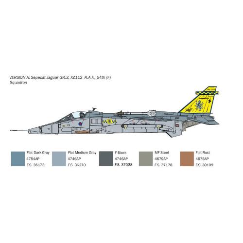 1:72 ITALERI Sepecat Jaguar Gr.1-3 Raf Kit IT1459
