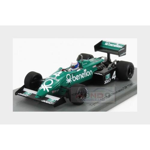 1:43 SPARK Tyrrell F1 011 #4 Monaco Gp 1983 D.Sullivan Green Black S7285