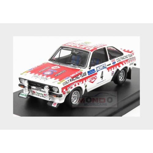1:43 TROFEU Ford England Escort Mkii Rs 1800 (Night Version) #4 3Rd Rally 1000 Lakes 1975 Timo Makinen Henry Liddon White Red TRRFi13