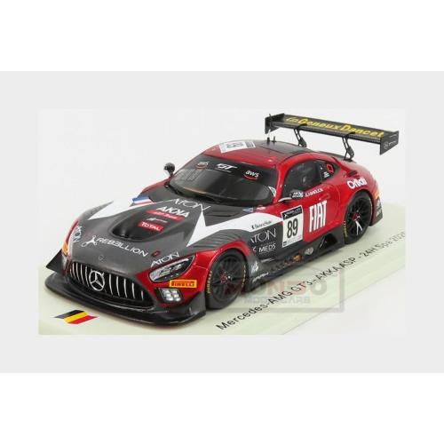 1:43 SPARK Mercedes Benz Gt Amg Gt3 Team Akka Asp #89 24H Spa 2020 A.Fontana L.Legeret B.Hites Red Grey White SB390