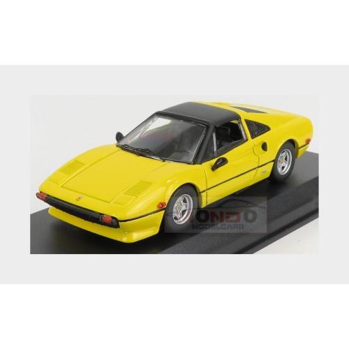 1:43 BEST Ferrari 308 Gts Spider Closed 1978 Personal Car Kenny Roberts Yellow Black BE9815