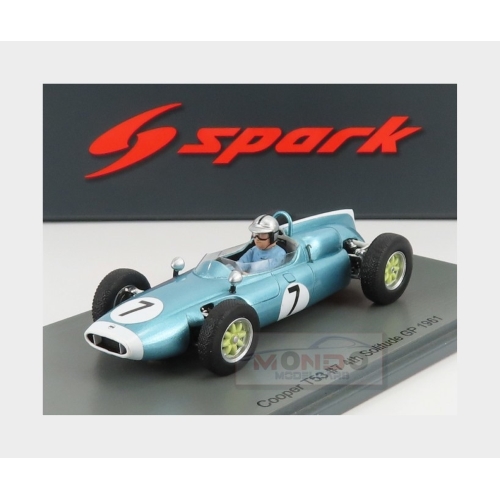 1:43 SPARK Cooper F1 T53 #7 Solitude German Gp 1961 B.Mclaren Light Blue Met S8066