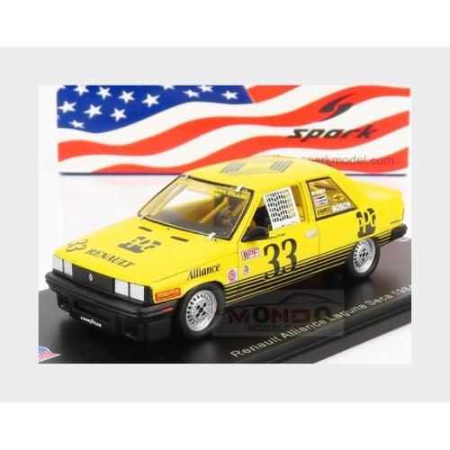 1:43 SPARK Renault R9 Alliance #33 Laguna Seca 1984 Tommy Archer Yellow US062