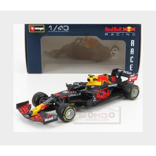 1:43 BURAGO Red Bull F1 Rb16B Honda Ra620H Team Aston Martin #11 Season 2021 Sergio Perez Matt Blue Yellow Red BU38055PER