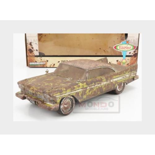 1:24 GREENLIGHT Plymouth Belvedere Tulsa Oklahoma 1957 Green Brown GREEN18261