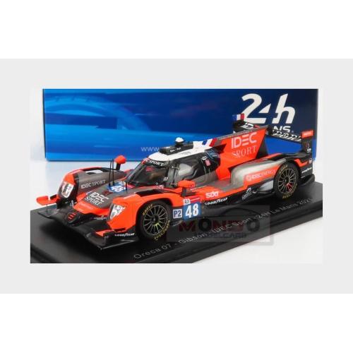 1:43 SPARK Oreca Gibson 07 Gk428 4.2L V8 Team Idec Sport #48 24H Le Mans 2021 P.Loup Chatin P.Lafargue P.Pilet Black Grey Red S8253