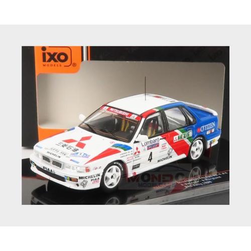 1:43 IXO Mitsubishi Galant Vr-4 #4 Rally Rac Lombard 1990 A.Vatanen B.Berglund White Red Blue RAC347LQ