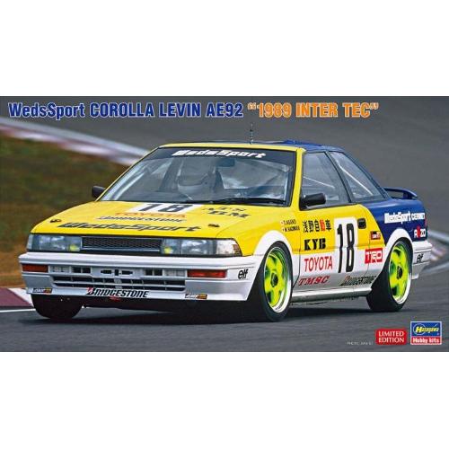 1:24 HASEGAWA Wedssport Corolla Levin Ae92 1989 Inter Tec Kit HA20531