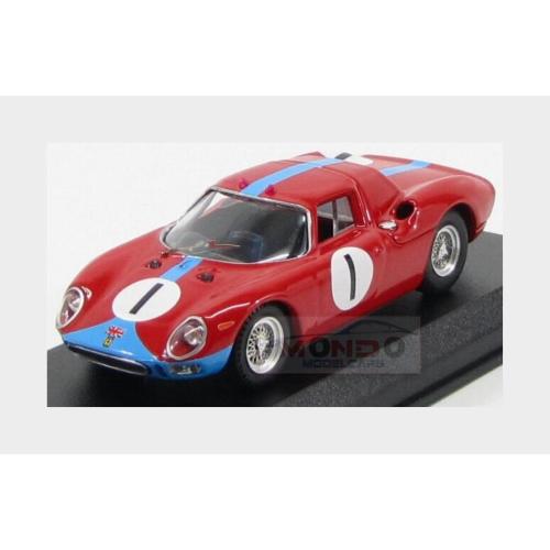 1:43 BEST Ferrari 250Lm Coupe #1 Kyalami 1964 Piper Maggs Red Light Blue BE9537
