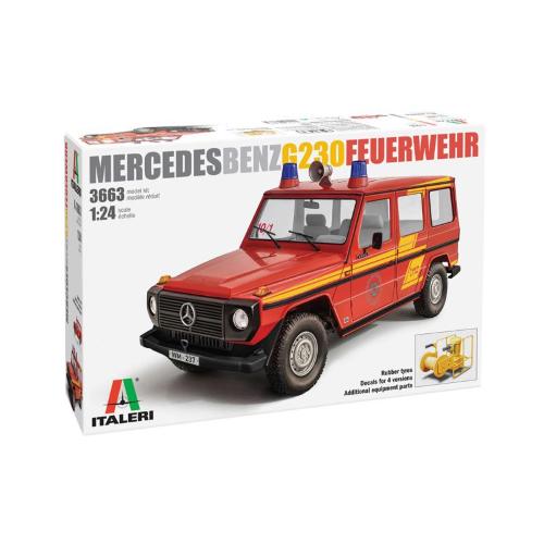 1:24 ITALERI Mercedes G230 Feuerwher Pompieri Fire Brigade Kit IT3663