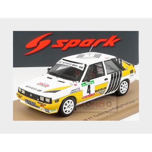 1:43 SPARK Renault R11 Turbo #4 2Nd Rally Porugal 1987 J.Ragnotti P.Thimonier White Yellow Black S5568