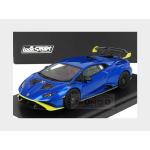 1:43 LOOKSMART Lamborghini Huracan Sto Lp640-2 2021 Blu Nethuns Blue Yellow  LS523H