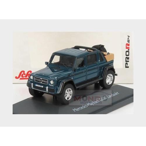 1:64 SCHUCO Mercedes Benz G-Class G650 V12 Landaulet Open Maybach 2017 Designo Blue Met 452001300