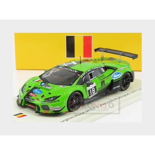 1:43 SPARK Lamborghini Huracan Gt3 Team Antonelli Motorsport #18 24H Spa 2018 J.Perez G.Giraudi L.Spinelli G.Altoe Green SB306
