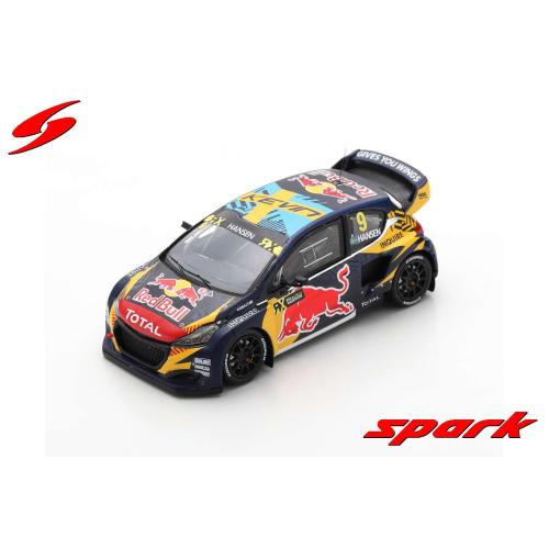 1:43 SPARK Peugeot 208 Wrx Red Bull Team Hansen #9 3Rd Race 7 World Rx Spain 2020 K.Hansen Blue Red Yellow S7881