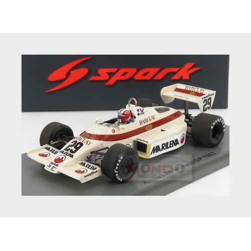 1:43 SPARK Arrows F1 A6 #29 Monaco Gp 1983 M.Surer Beige S5784
