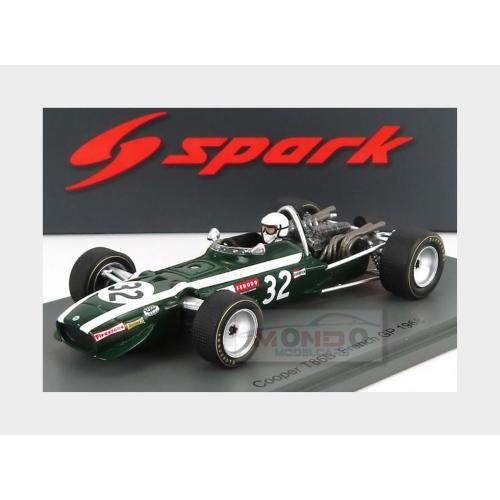 1:43 SPARK Cooper F1 T86B #32 France Gp 1968 J.Servoz Gavin Green White S6985