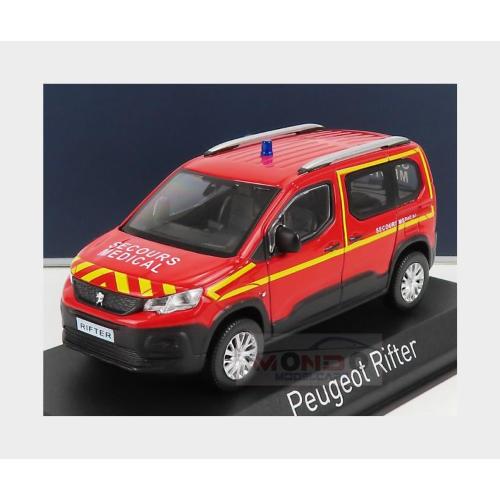 1:43 NOREV Peugeot Rifter Pompiers Secours Medical 2019 Red Yellow NV479070