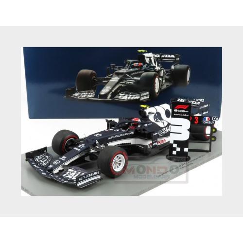 1:18 SPARK Alpha Tauri F1 At02 Honda Ra620H Team Alpha Tauri #10 3Rd Azerbaijan Gp 2021 Pierre Gasly White Blue 18S591