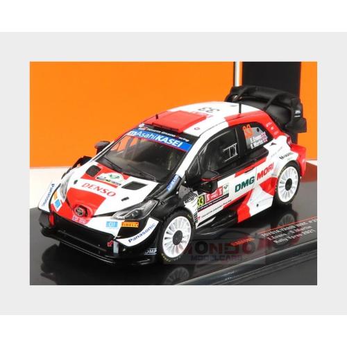 1:43 IXO Toyota Yaris Wrc #33 Rally Ypres 2021 E.Evans S.Martin White Red Black RAM806