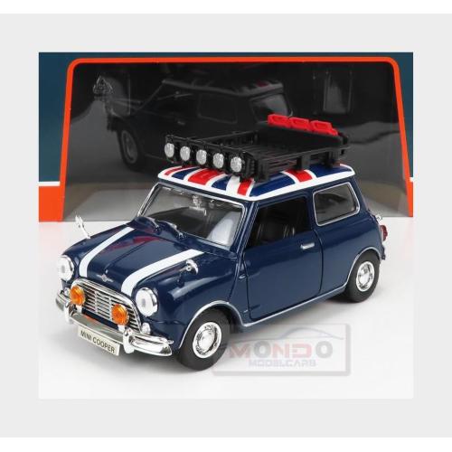 1:18 MOTORMAX Morris Mini Cooper 1961 Blue White MTM79741