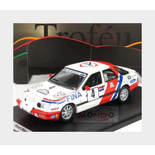 1:43 TROFEU Ford England Sierra Xr 4X4 Team Fina (Night Version) 4Th Boucles De Spa 1988 M.Lovell T.Herryman White Red Blue TRRBE36
