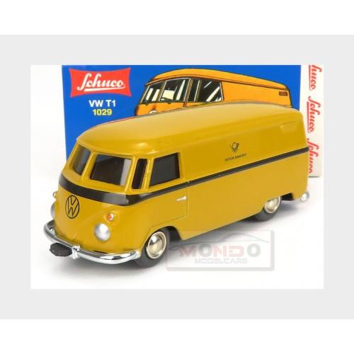 1:40 SCHUCO Volkswagen T1 Van Deutsche Bundespost 1962 Carica A Molla Yellow 450196800