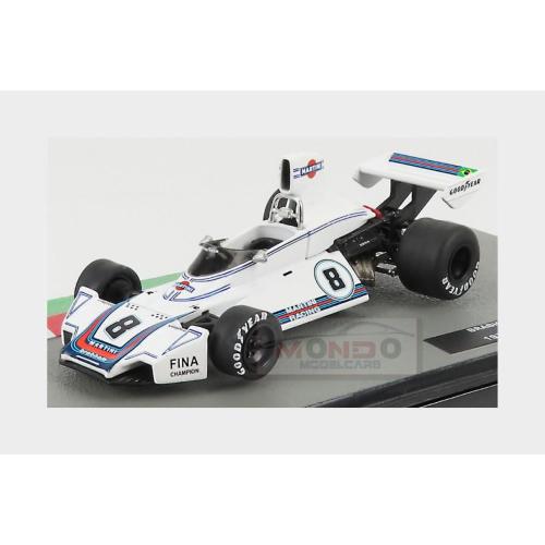 1:43 EDICOLA Brabham F1 Bt44 Team Martini Racing #8 Season 1975 Carlos Pace White FORMULA1AUTOCOL010